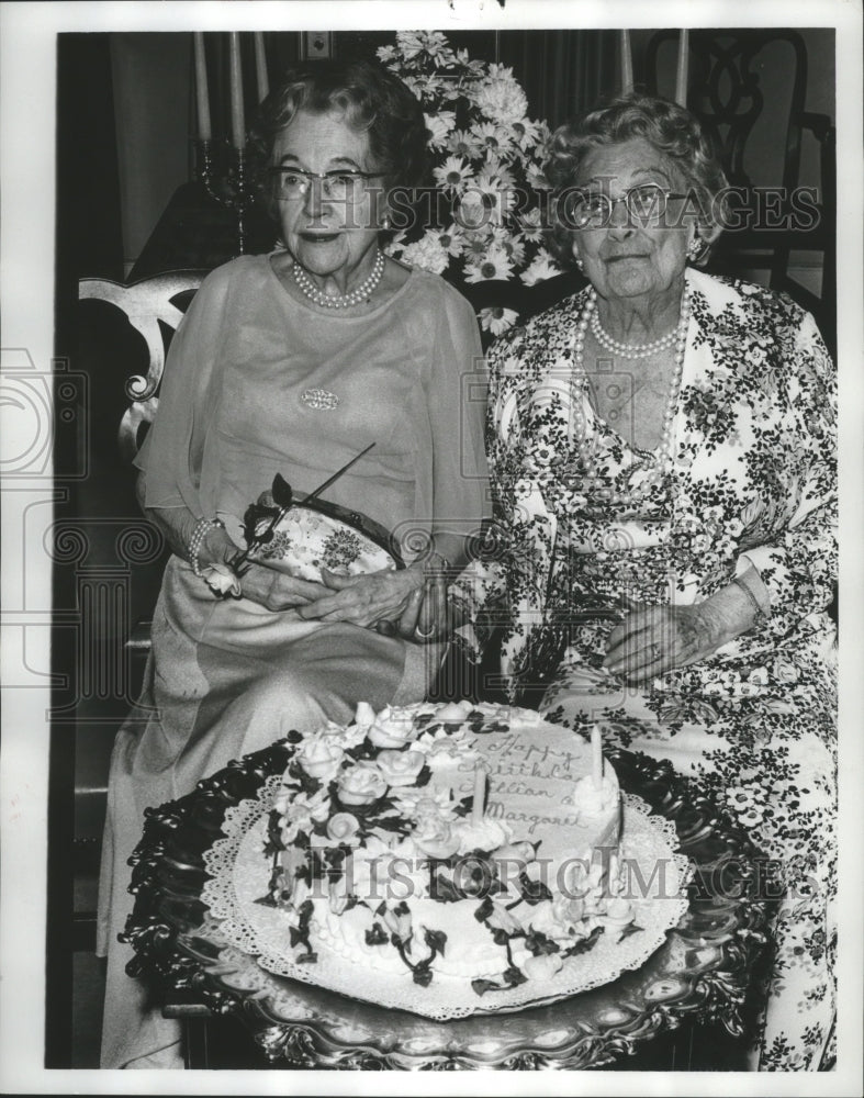 1978, Sharing a Birthday Cake, Mrs. John Jemison, and Mrs. Tucker - Historic Images