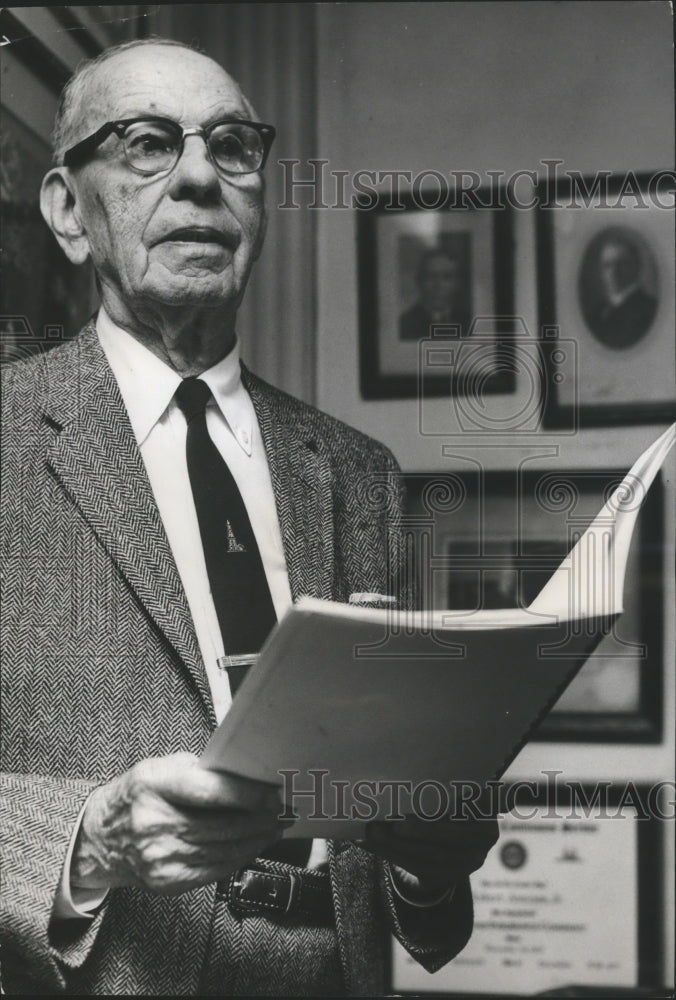 1965 Press Photo Robert Jemison Junior, oldest living chamber president - Historic Images