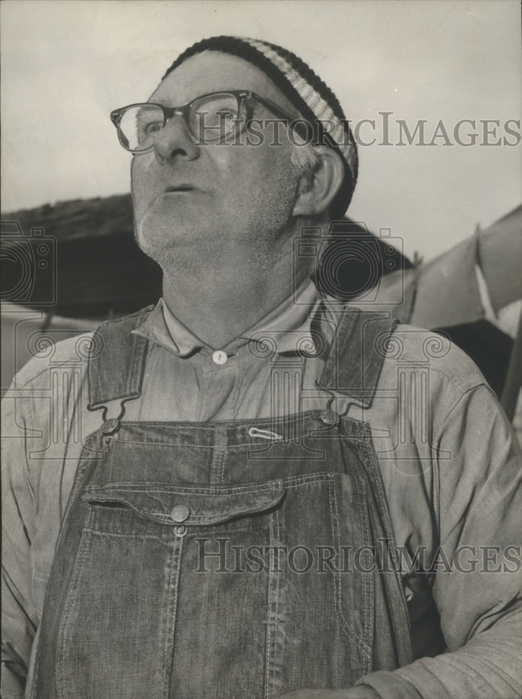 1961, Retired Miner E. M. Burford of Adamsville in Jefferson County - Historic Images