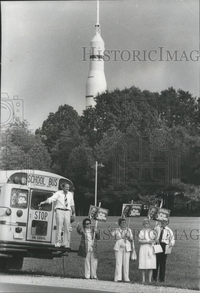 1978 Fob James, Candidate for Alabama Governor at Huntsville - Historic Images