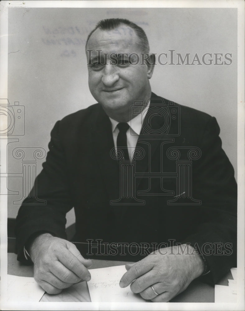 1965 Press Photo Estes Hudson, Superintendent of Education, Marion County-Historic Images
