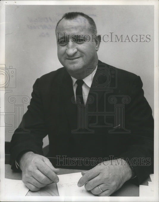 1965 Press Photo Estes Hudson, Superintendent of Education, Marion County-Historic Images