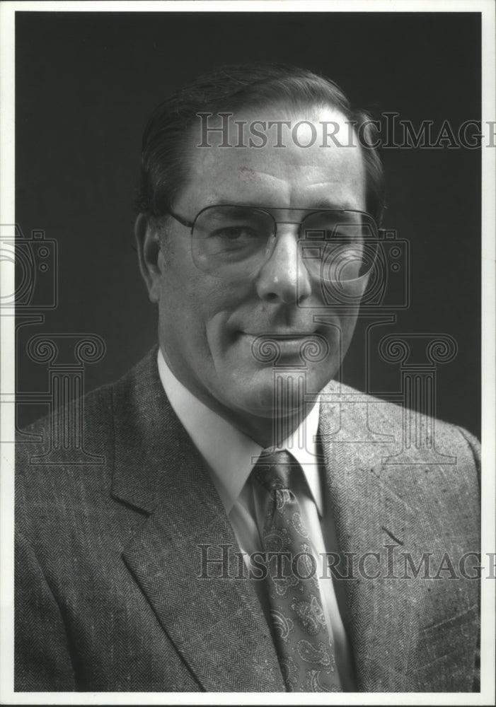 1990, D. B. Hudson Junior, President and CEO of Liberty National - Historic Images