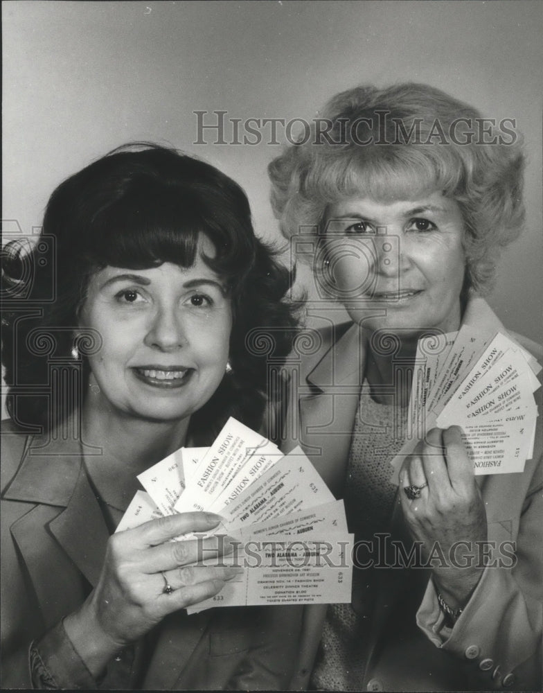 1981, Darlene Jamison, Mary Hooper have tickets for Museum Benefit - Historic Images