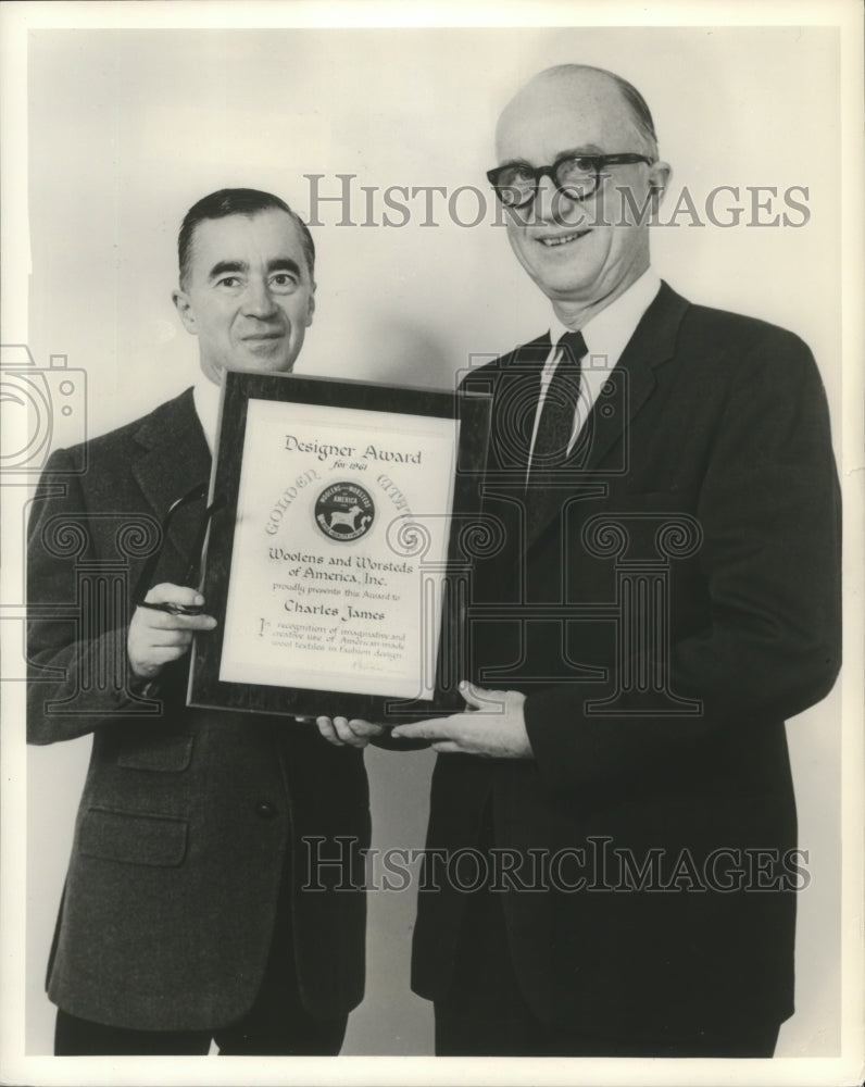 1969, Charles James, Designer with Award and Other - abna32245 - Historic Images