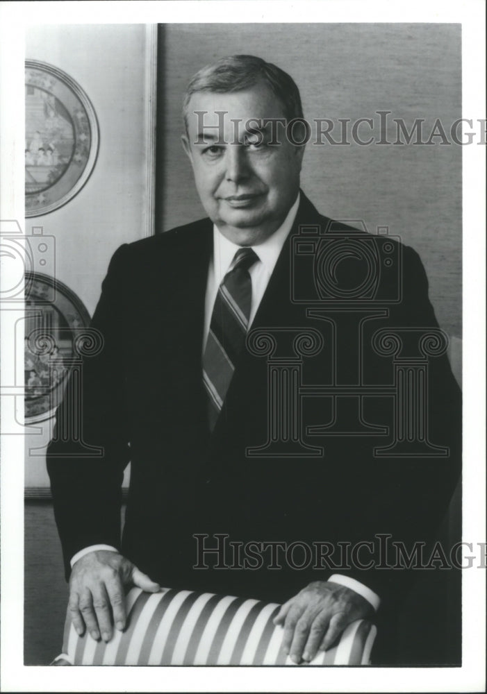 Press Photo Olin B. King, Chairman and CEO of SCI Systems, Inc. - abna32485 - Historic Images