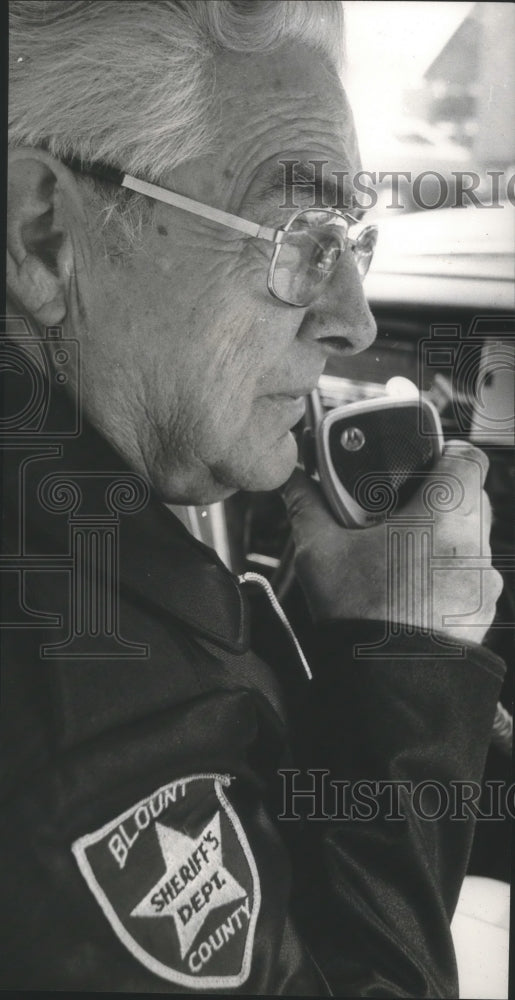 1975 Press Photo Verbon King, Blount County Volunteer Sheriff - abna32496 - Historic Images