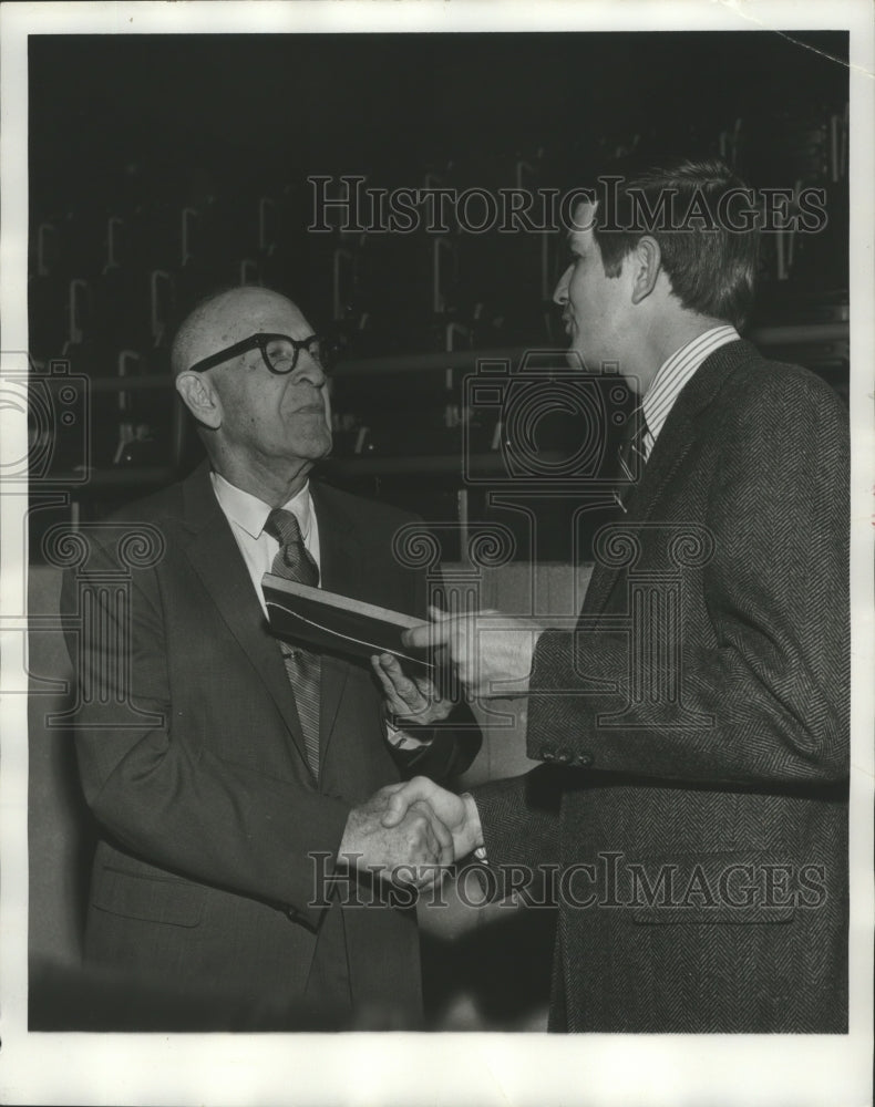 1972 Press Photo Lister Hill, former Alabama Senator with Mathews - abna32554 - Historic Images