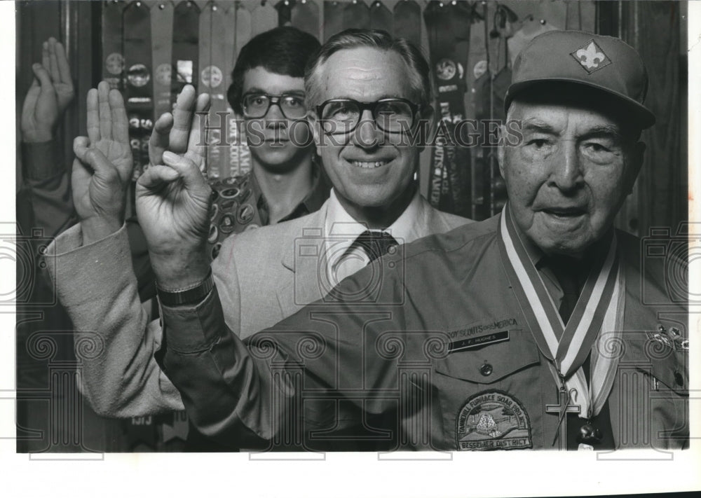 1980, Boy Scouts of America - Scott Roebuck, Joe Terry, Frank Hughes - Historic Images