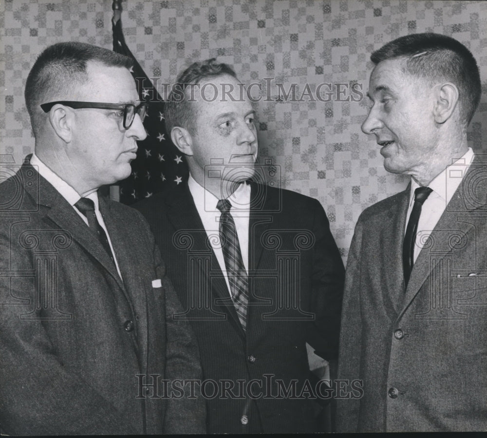 1962 Press Photo Representative George Huddleston, John Bloomer, William Dodson - Historic Images