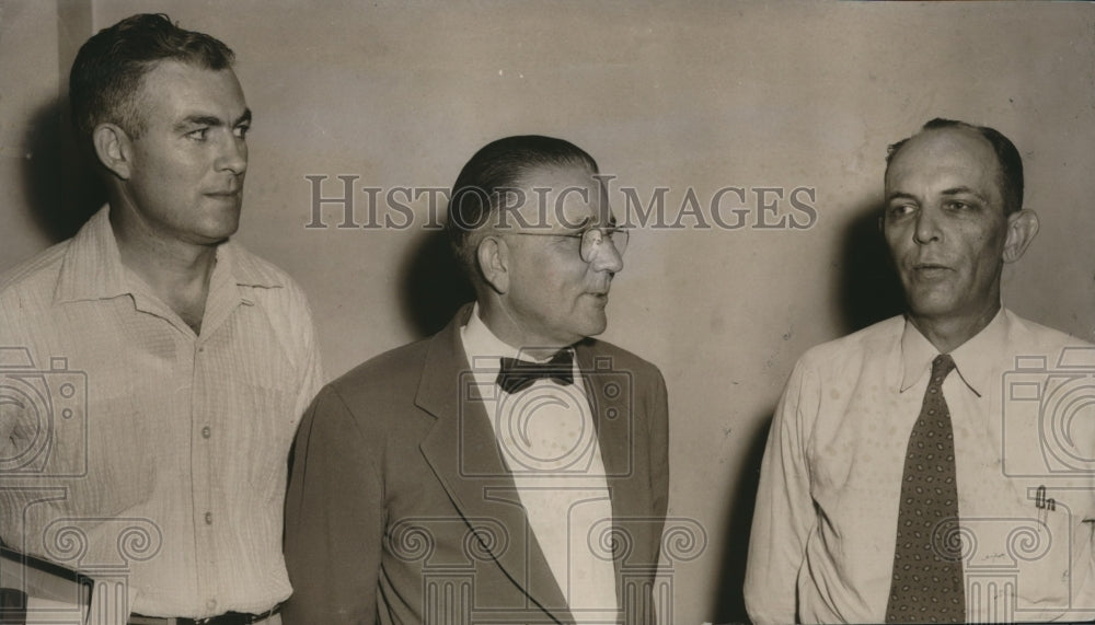 1954, Solicitor George Johnson and others in Russell Co. courthouse - Historic Images