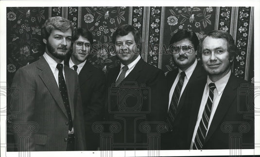 1982, Hoover Chamber of Commerce officers at banquet - abna32738 - Historic Images
