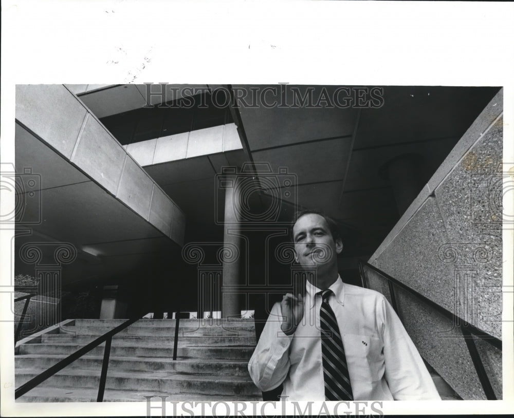 1981, George Jenkins, Visitors and Convention Bureau at Civic Center - Historic Images