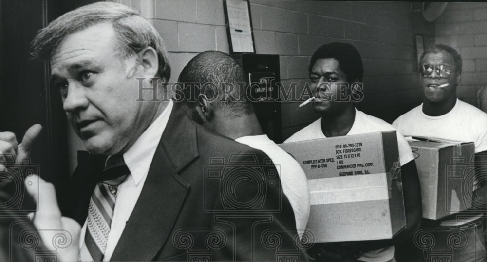 1980 Southern Airways Hijackers Cale, Jackson, Moore Arrive, Alabama - Historic Images