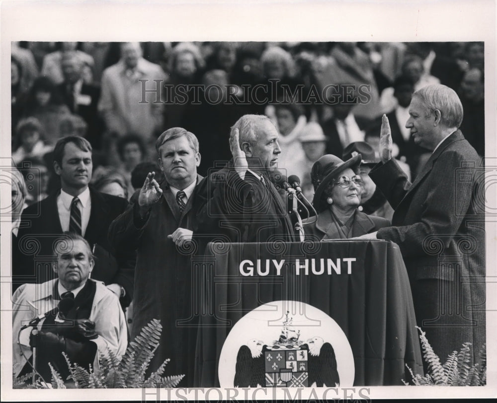 1987 Alabama Governor Guy Hunt at His Inauguration - Historic Images