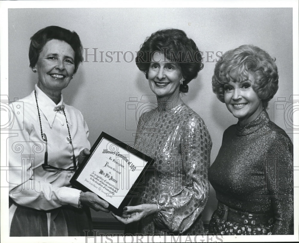 1981 Mrs. Fob James, Wife of Alabama Governor with Frances Wideman-Historic Images