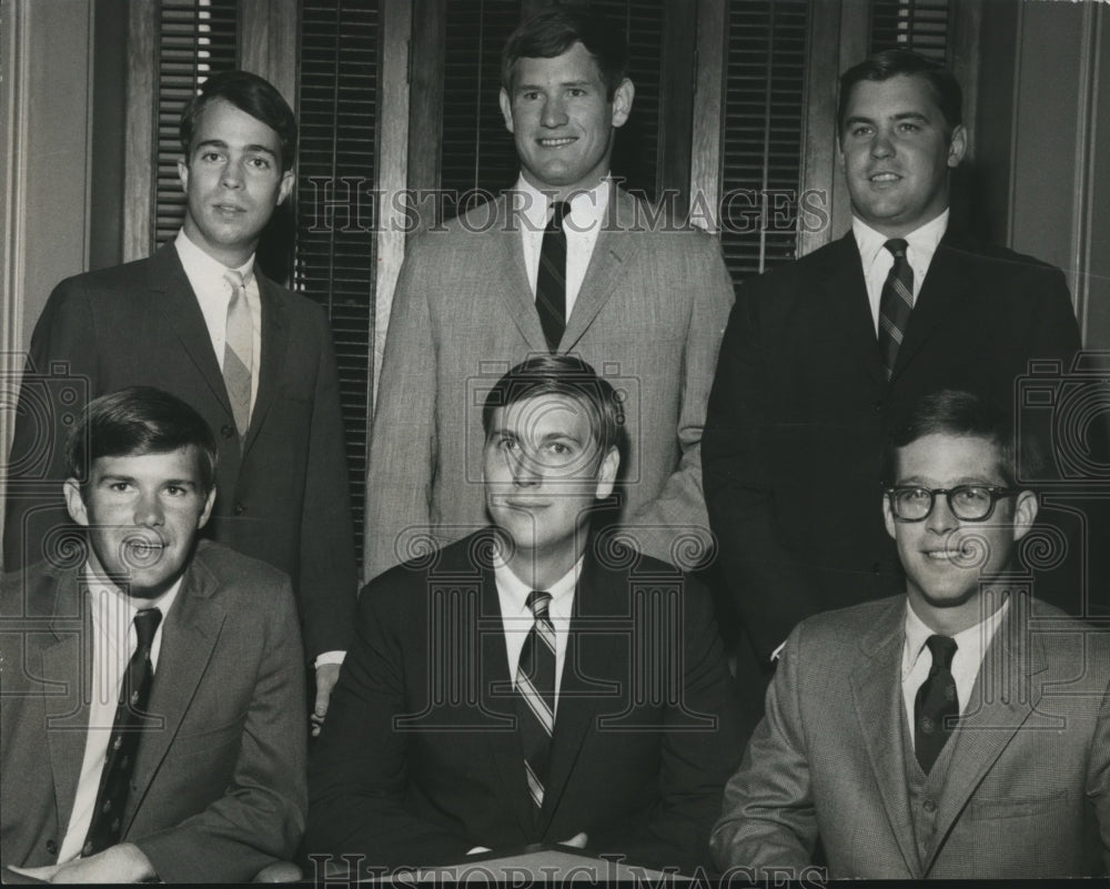 1968 Press Photo New Members of the German Club in Alabama including Sam Gentry - Historic Images