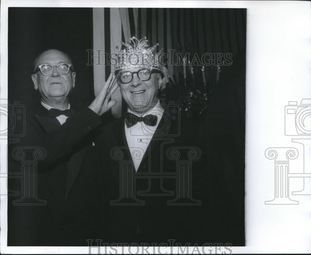 1968 Press Photo John S. Jemison Jr., King of Beau Arts Ball and William Spencer - Historic Images