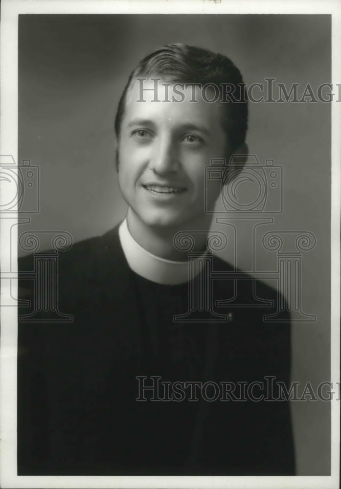 1970 Press Photo Reverend J Mark Kuehnert, First Lutheran Church, Birmingham, AL - Historic Images