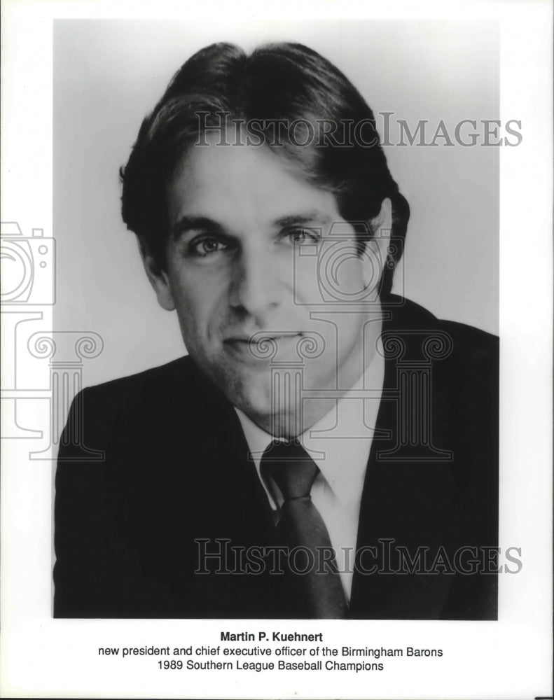 Press Photo Martin P. Kuehnert, Birmingham Barons Baseball CEO and President - Historic Images