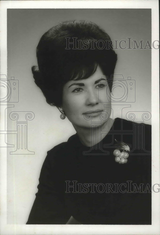 1965, Mrs. Decima Jones, president, National Secretaries Association - Historic Images