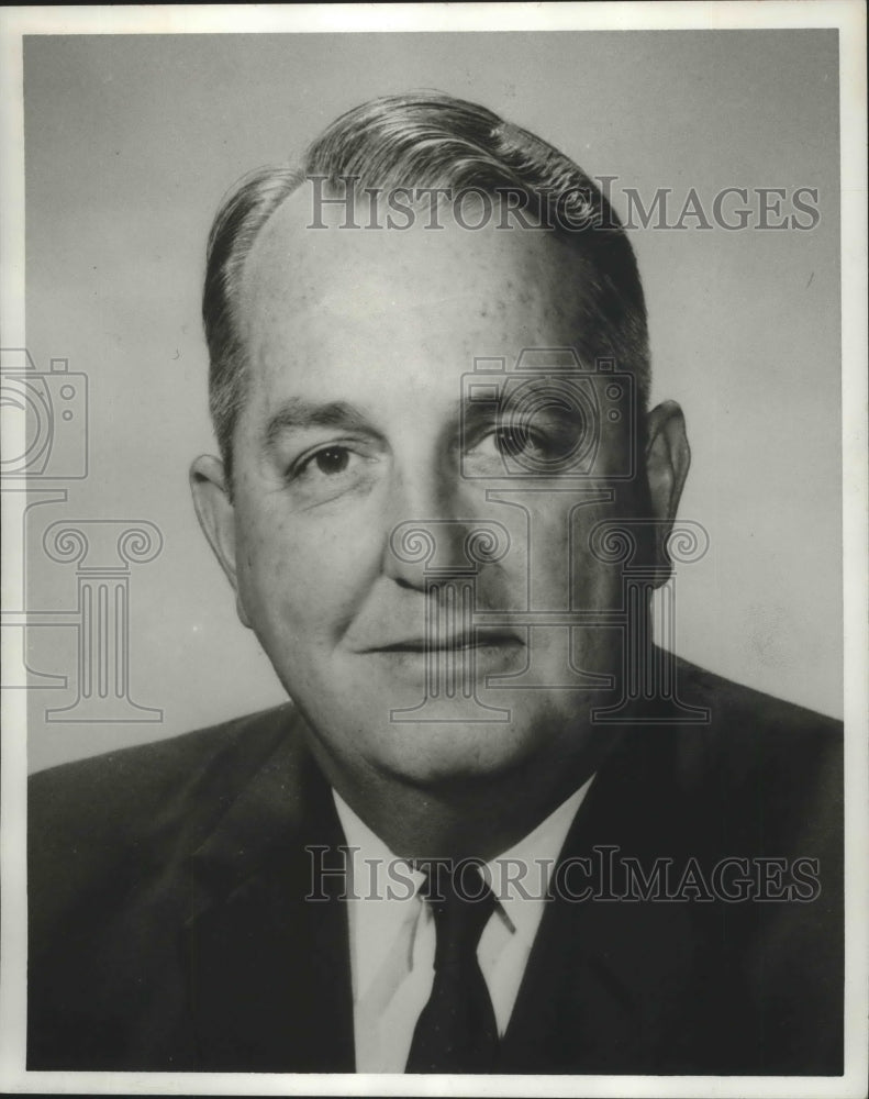 1963 Press Photo Ernest F. Ladd Jr., Merchants National Bank, Mobile, Alabama - Historic Images