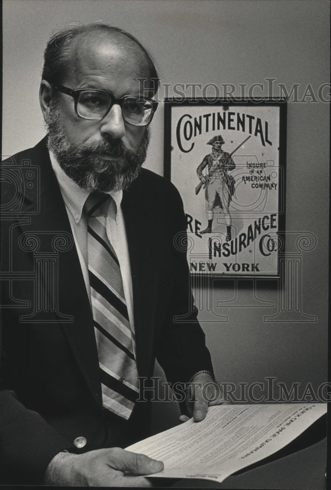 1983 William "Bill" Jacks, Insurance Agent of Insurance Corporation - Historic Images