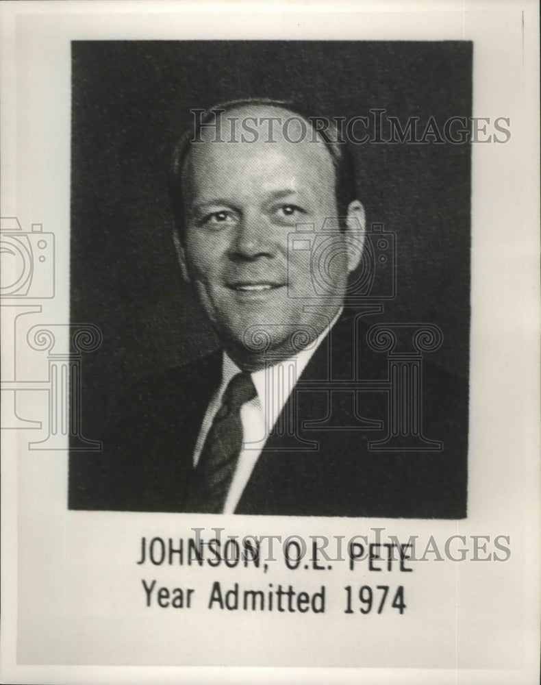 1974 Press Photo O. L. Pete Johnson - abna33587 - Historic Images