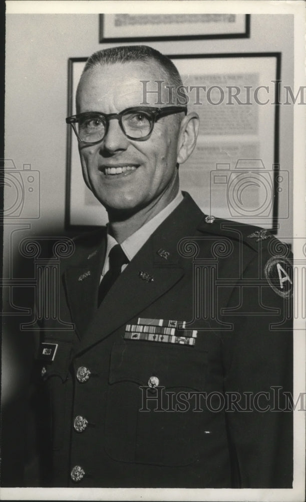 1968 Press Photo Colonel Forest O. Wells, ROTC Head, Jax State - abna33652 - Historic Images