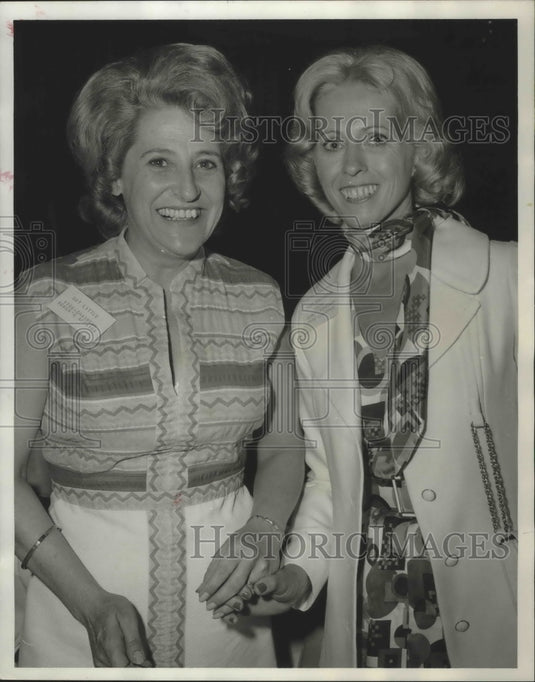 1974, Dot Little and Pat Edington of Women's Affairs Executive Group - Historic Images