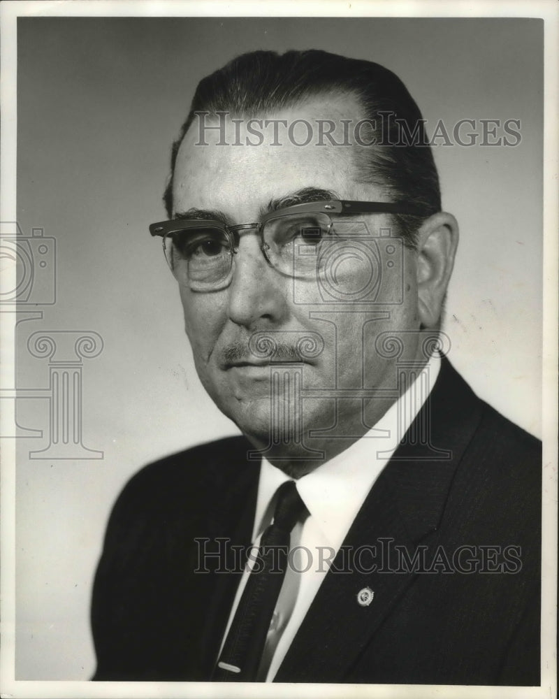 1963 Press Photo Virgil W. Jackson, Vice President of Alabama Exchange Club - Historic Images