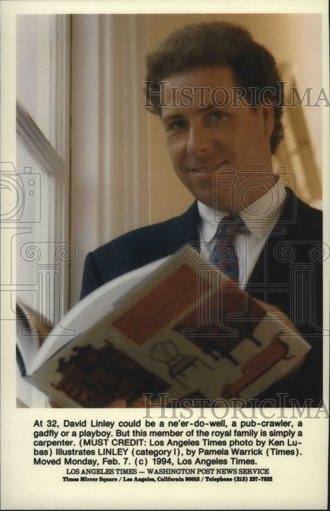 1994 Carpenter David Linley, Royalty - Historic Images