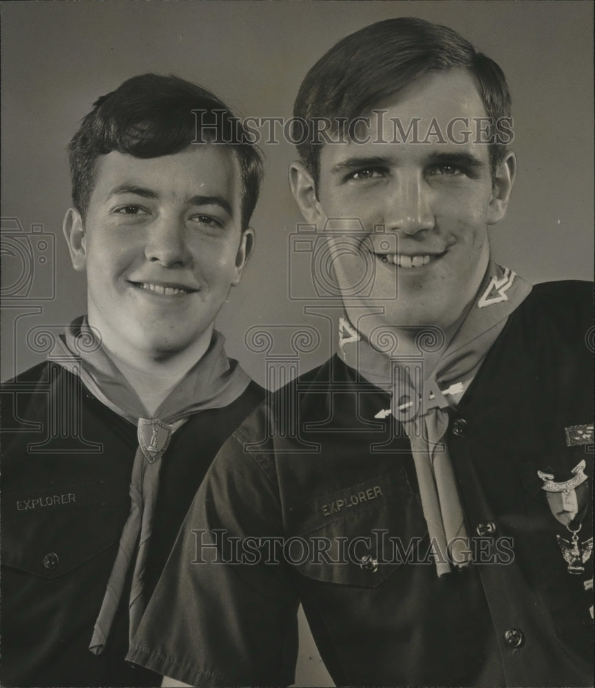 1966 Press Photo Ted Coulson and Paul Johnson appointed to Air Force Academy-Historic Images