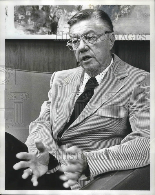 1972 Press Photo George Campbell, University College, Birmingham, Alabama - Historic Images