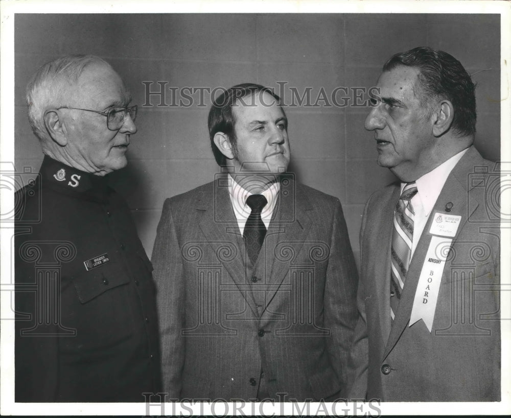 1979 Press Photo Fob James, Governor of Alabama, with two other ment - abna33931 - Historic Images