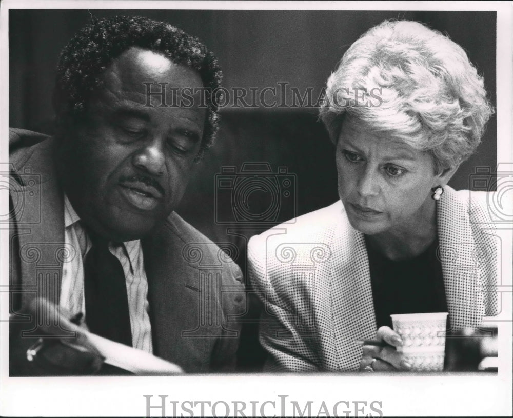 1991 Jefferson County Commissioners Chris McNair and Mary Buckelew - Historic Images