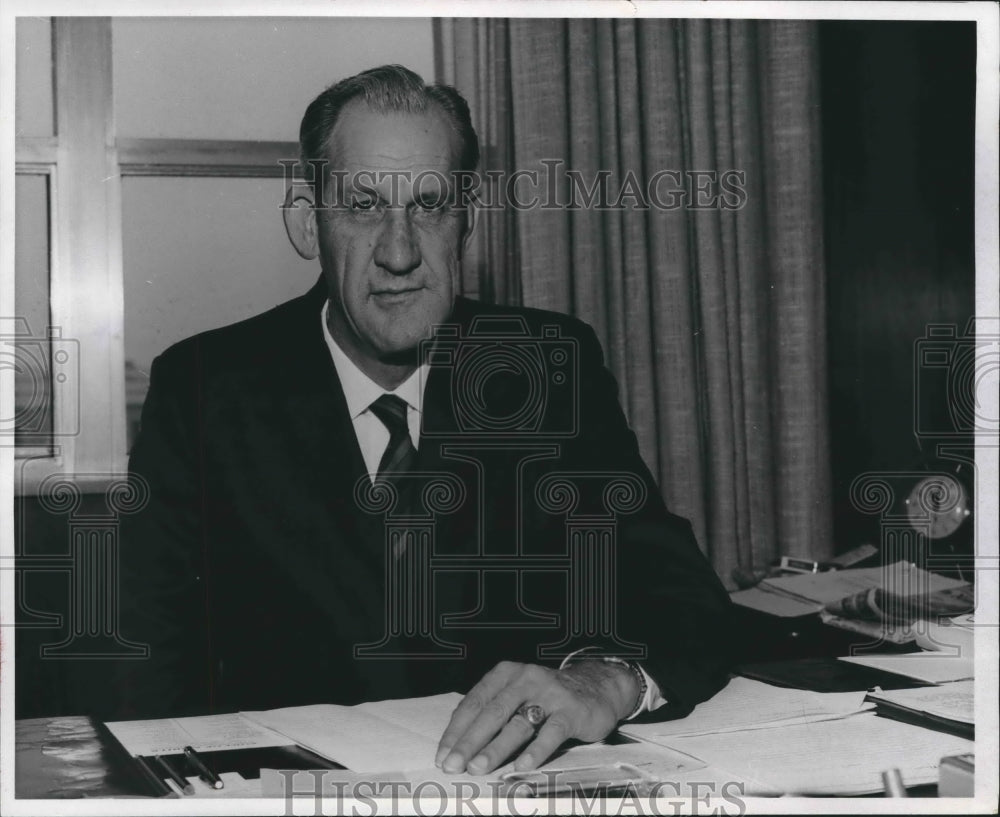 1971, Colonel Reuben Wheelis, Alabama State Docks Director - Historic Images