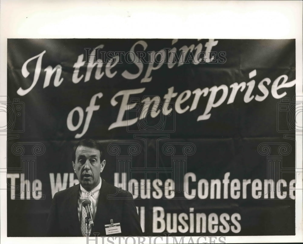 1985 Conference Executive Director Jack L. Courtemanche speaks - Historic Images