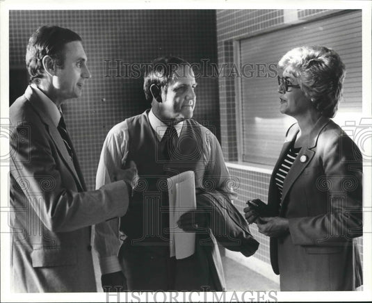 1981, Governor of Alabama Fob James, Bibb Lowe, Peggy Nowak - Historic Images