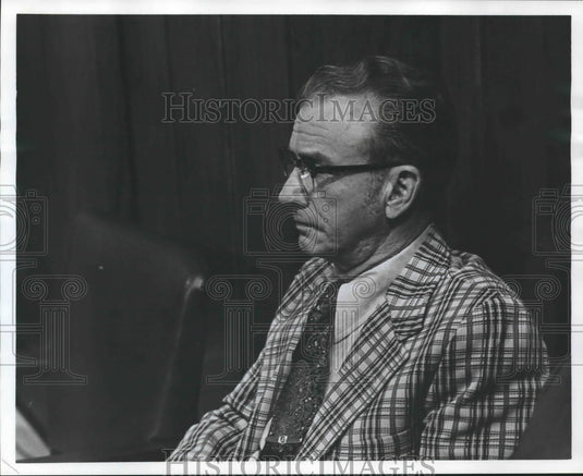 1974 Press Photo Bill Jackson, Jefferson County Building Services, Alabama - Historic Images