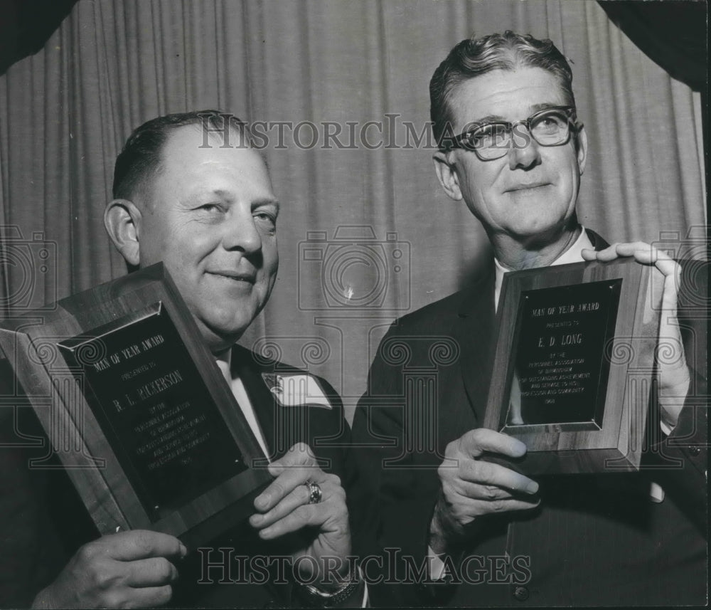 1968, R. L. Rickerson with E. Davis Long of Alabama Power at Event - Historic Images