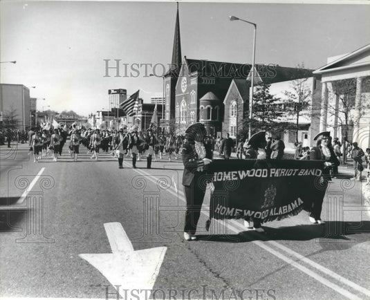 1979, Homewood Patriot Band in Alabama Governor Fob James' Parade - Historic Images