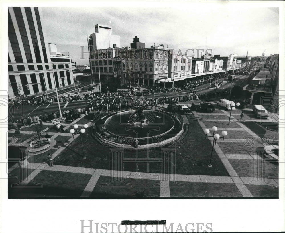 1979 Fish-Eye View of Alabama Governor Fob James&#39; Inaugural Parade - Historic Images