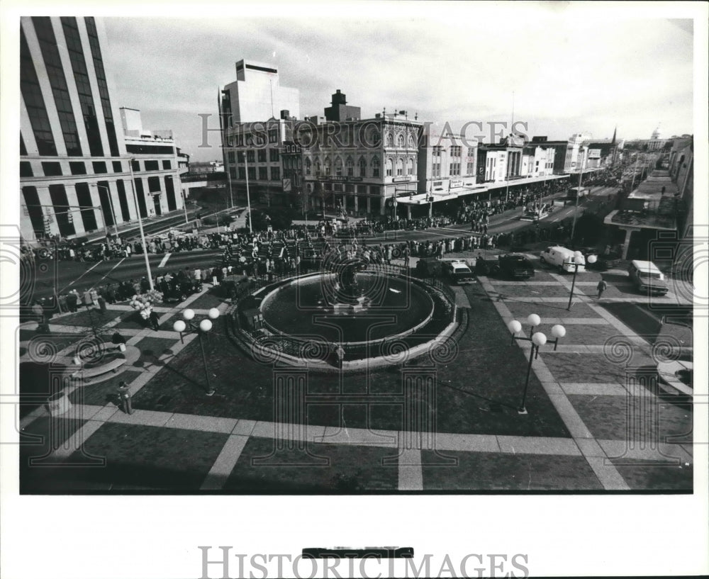 1979 Fish-Eye View of Alabama Governor Fob James' Inaugural Parade - Historic Images