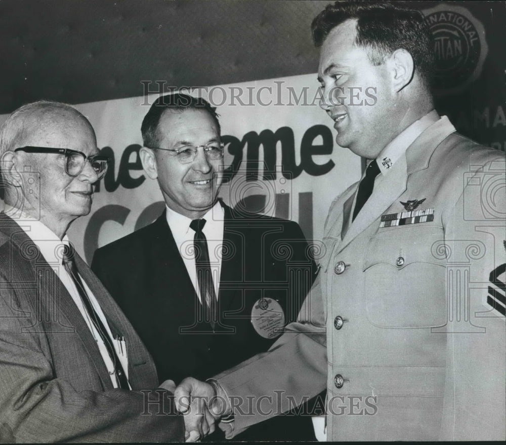 1963 Press Photo Left, William Shaw, William Brannon, Carlton Couch, Alabama - Historic Images