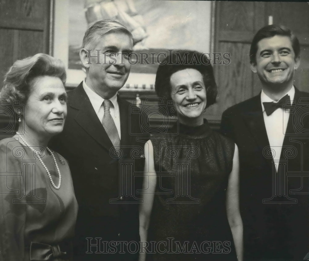 1970, Doctor and Mrs. Joseph Volker with Others at Woodward House - Historic Images