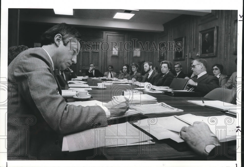 1981 Doctor James Vickrey at University of Montevallo Directors Meet - Historic Images