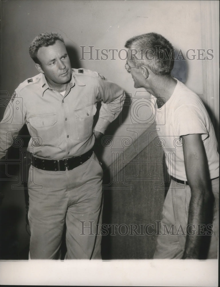 1954, James W. Ingram, Lieutenant John Helton, Phenix City, Alabama - Historic Images