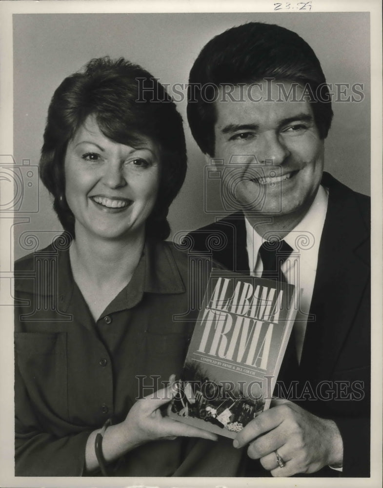 1987 Jill Couch and Ernie Couch with &quot;Alabama Trivia&quot; Game - Historic Images