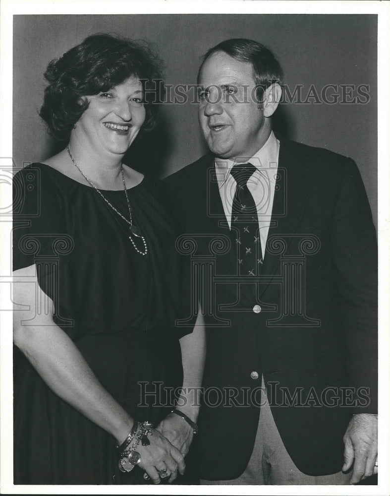 1979 Alabama Governor Fob James Inauguration with Woman - Historic Images